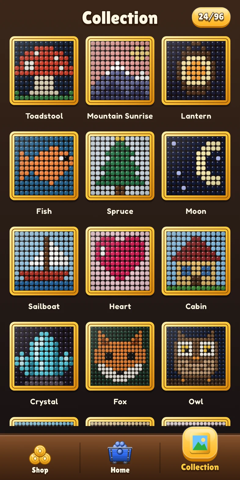 The collection of bead pictures